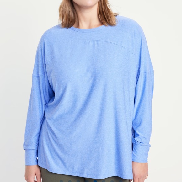 NWT OLD NAVY Cloud 94 Soft Long Sleeve Tunic Color: Blue Overall  SCELARGE - Picture 5 of 9